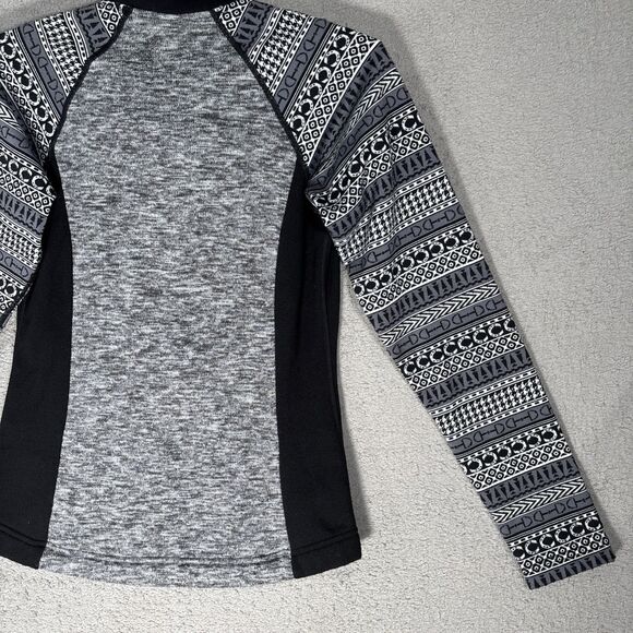 Kerrits Womens Size S Bit of Horses Sweater Jacket Full Zip Fair Isle Equestrian - Picture 14 of 15